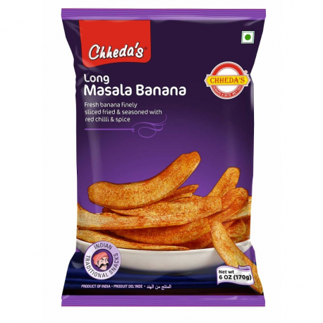 Long Masala Banana Chips (Chheda's) 170gm Long Masala Banana Chips (Chheda's) 170gm