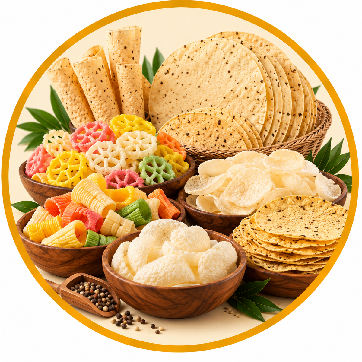 Fryums, Papads & Crunches