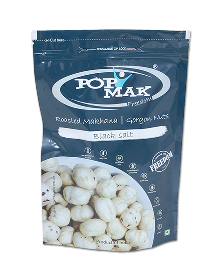 Buy Pop Mak Roasted Makhana (Black Salt Flavor) online in UK, Europe