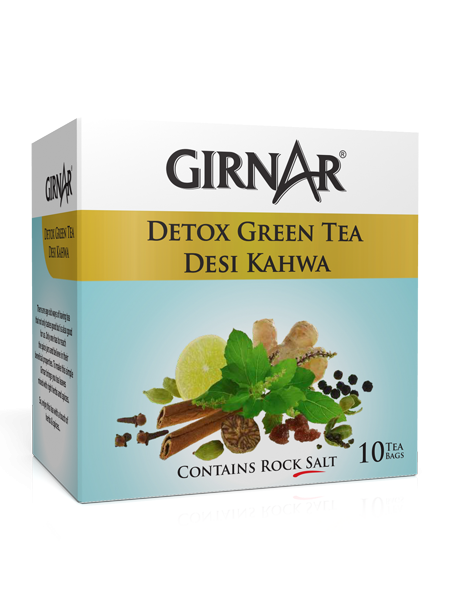 Girnar - Detox Desi Kahwa Green Tea (10 tea bags)