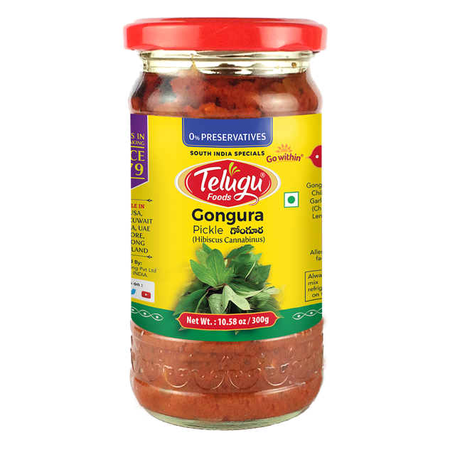 Telugu Foods Gongura Pickle (300 gm)