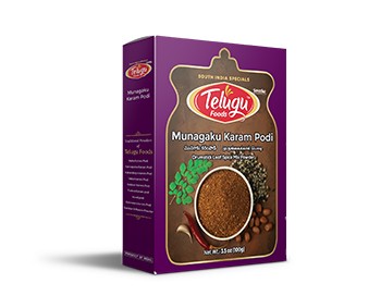Munaga Aku Karam Podi (Drumstick Leaves Spice Powder) 100 gm - Telugu Foods