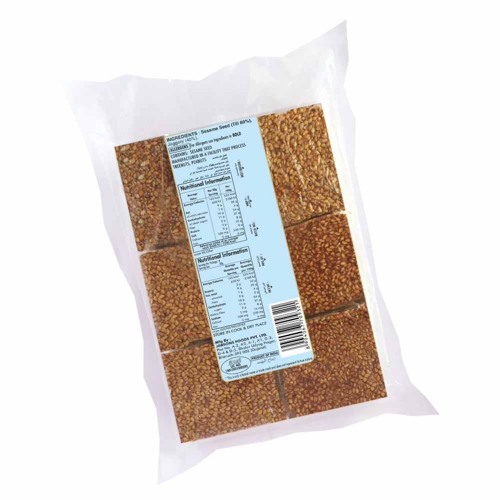 Jabsons Sesame Chikki Gud - (240 gm)