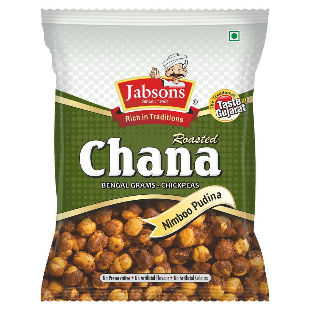 Jabsons Roasted Chana (Nimboo Pudina) -  (150 gm)