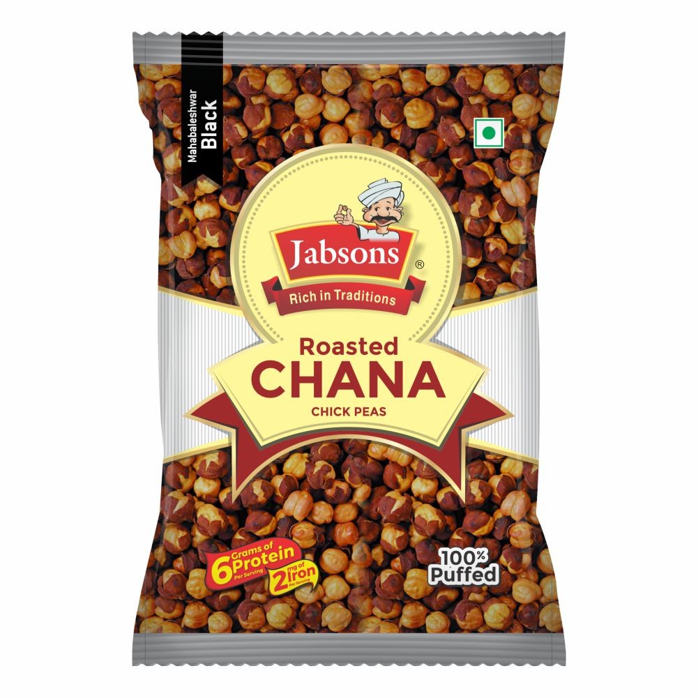 Jabsons Roasted Chana (Black Salted) - (400 gm)