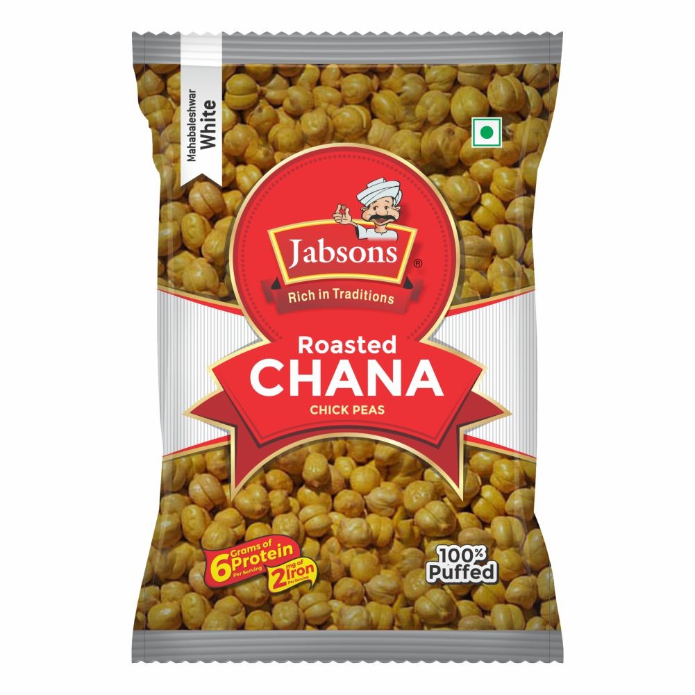 Jabsons Roasted Chana (White Salted) -  (200 gm)
