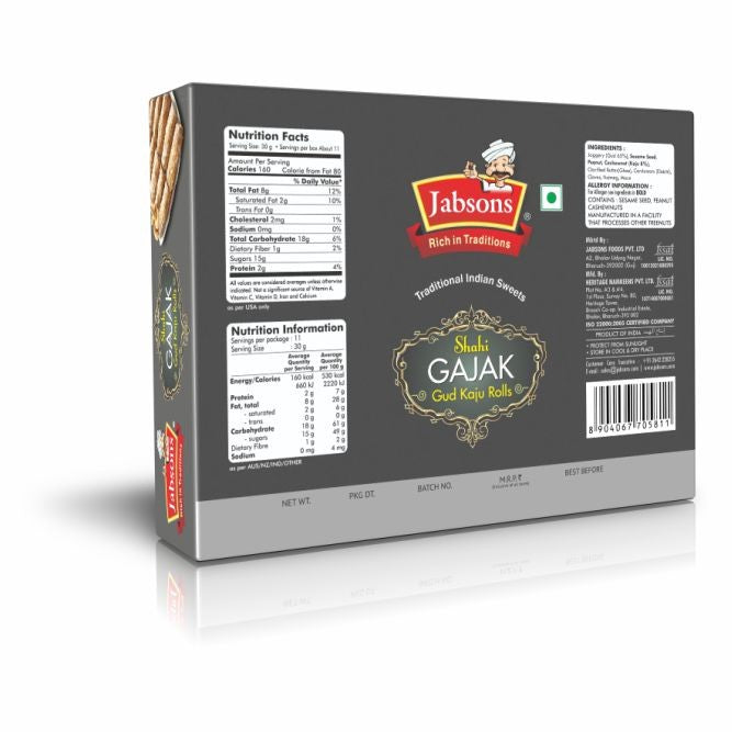 Jabsons Gajak (Gud Kaju Roll) - (175 gm)
