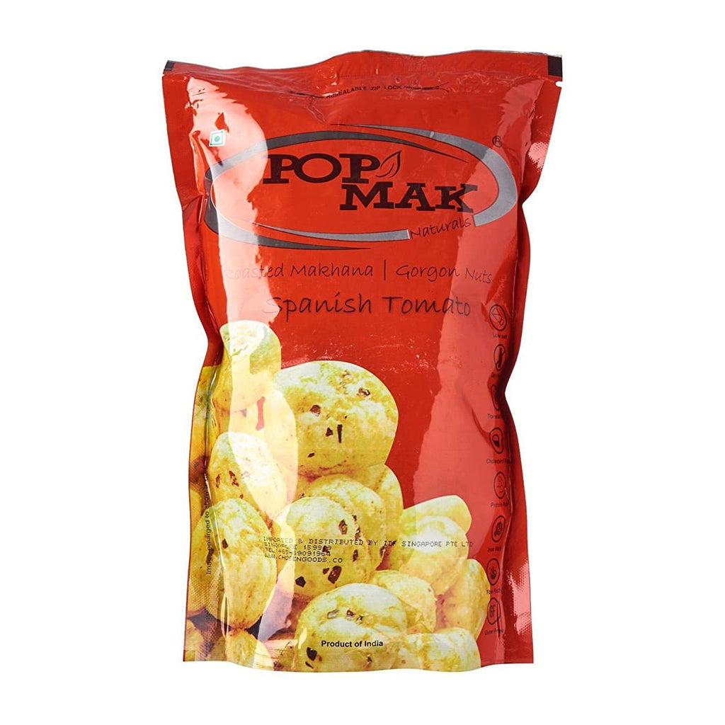 Pop Mak Roasted Makhana (Gorgon Nuts) - Spanish Tomato - (70 gm)