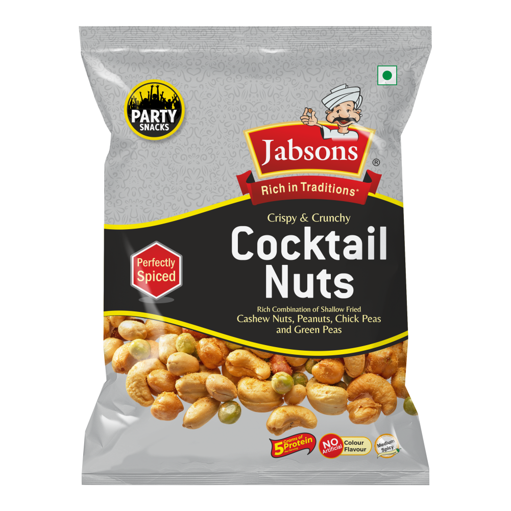 Jabsons - Cocktail Nuts (With Cashew) - 120  gm