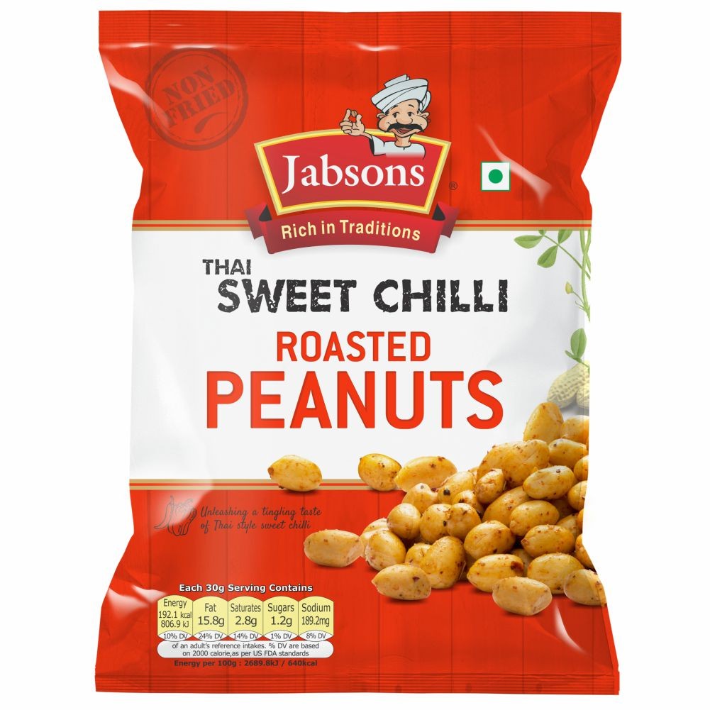 Jabsons Roasted Peanut- (Thai Sweet Chilli) - 140 gms