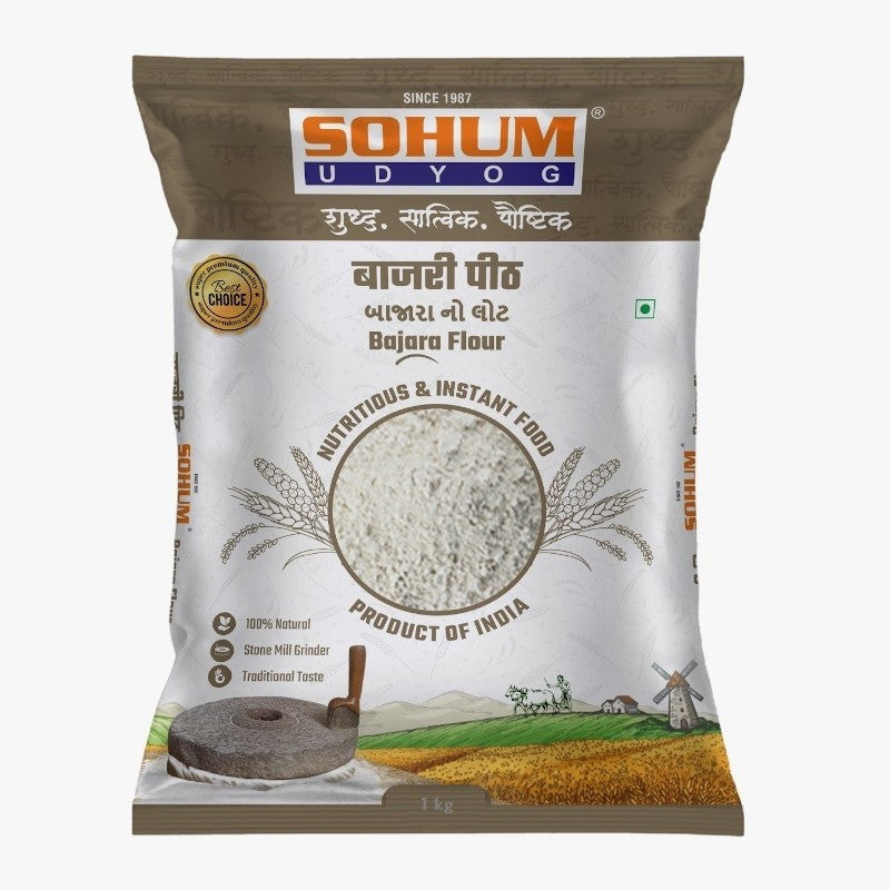 Sohum Bajara Flour (Pearl Millet Flour) -  (1 kg)