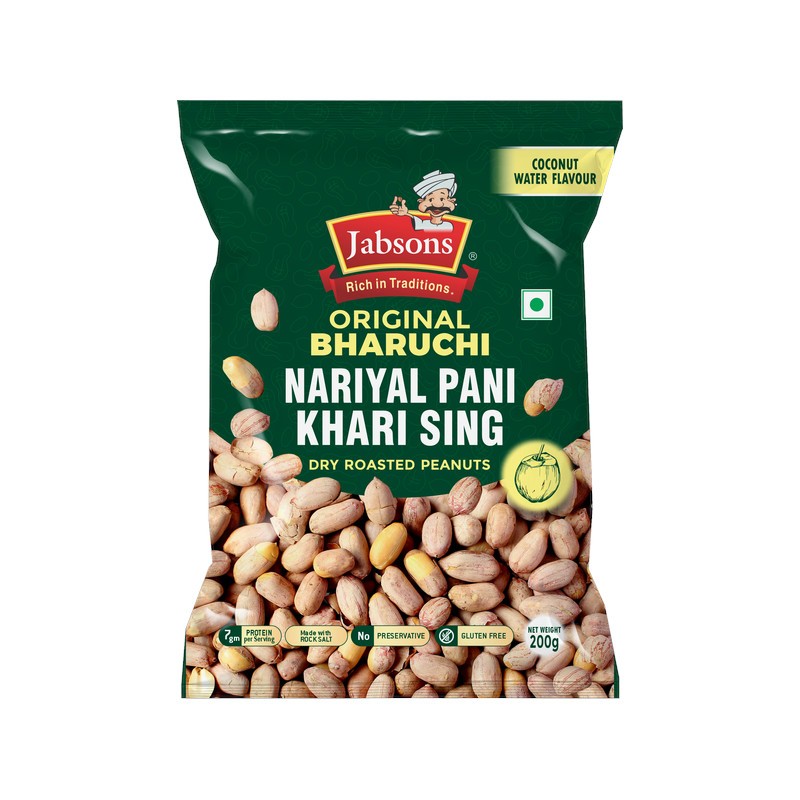 Jabsons Roasted Peanut- Khari Sing Coconut Water- 400gms