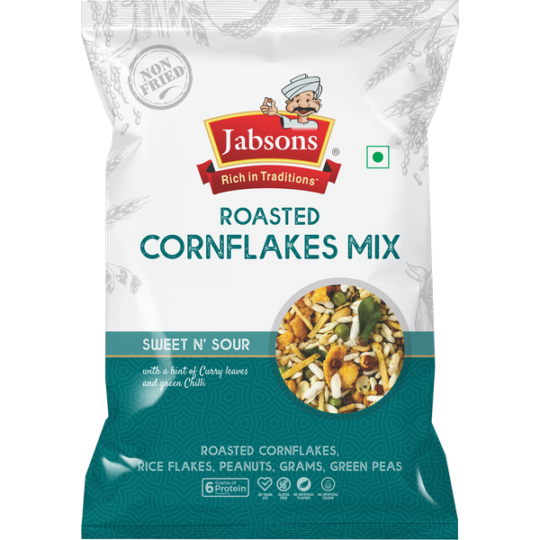 Jabsons Namkeen Roasted -Cornflakes Mix 200g (Sweet n' Sour)