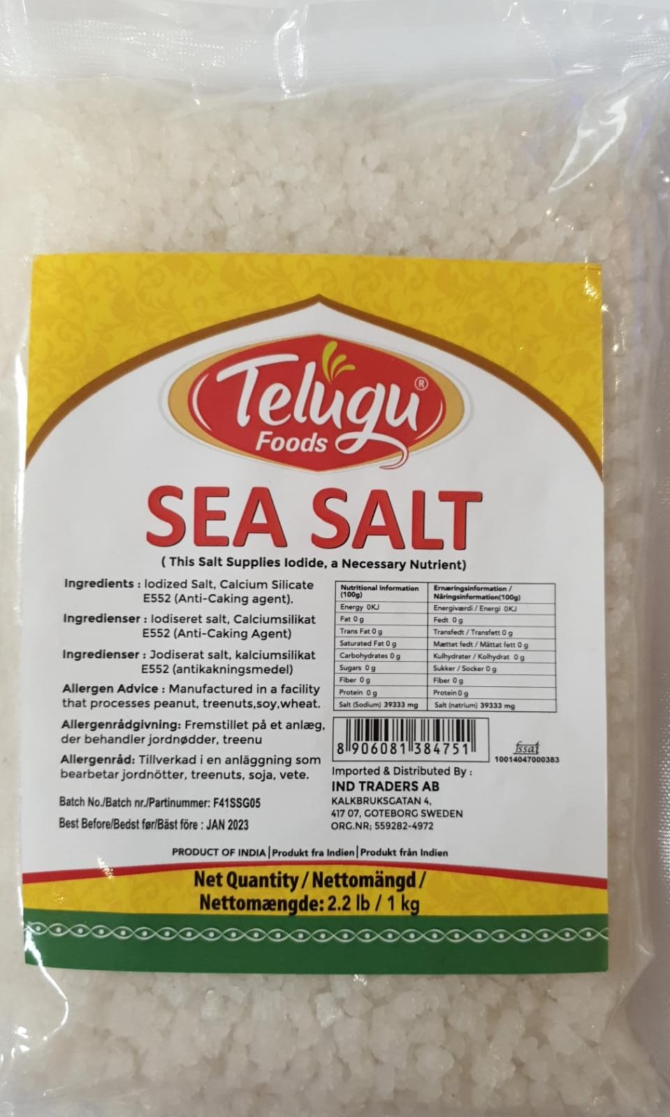 Telugu Sea Salt - 1kg