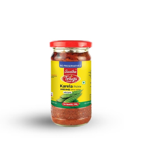 Telugu Foods Karela (Bittergourd) Pickle (300G)