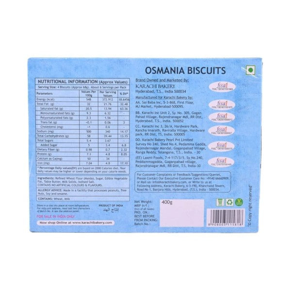 Karachi Osmania Biscuits (400 G)