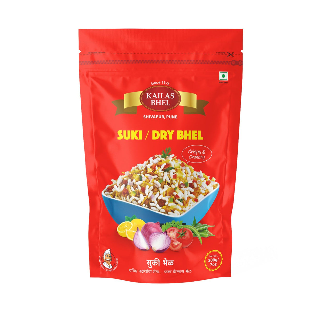 Kailas Crunchy Dry Bhel (Sukhi bhel) - 200gm