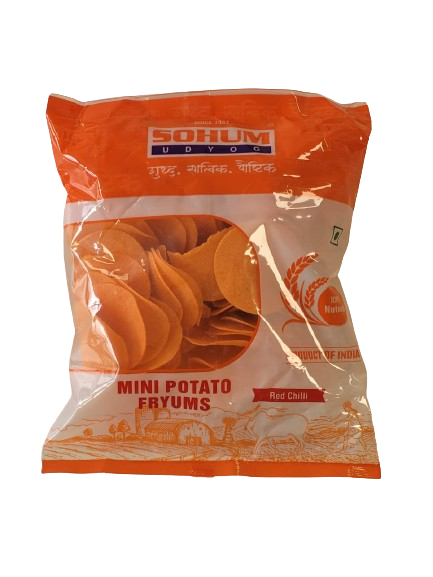 Sohum (Red) Potato Papad Mini (100gm)