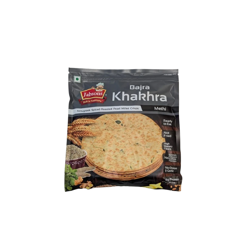 Jabsons Bajra Khakhra - Methi - (180 gm)