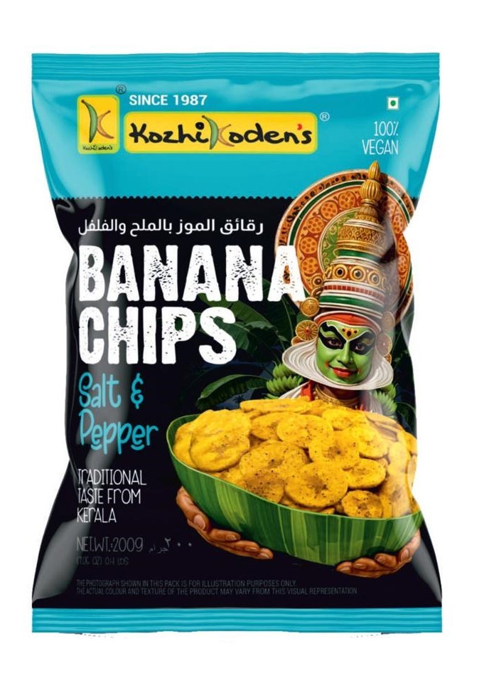 Kozhikodens Banana Salt N Pepper - 200g - Made in Coconut oil