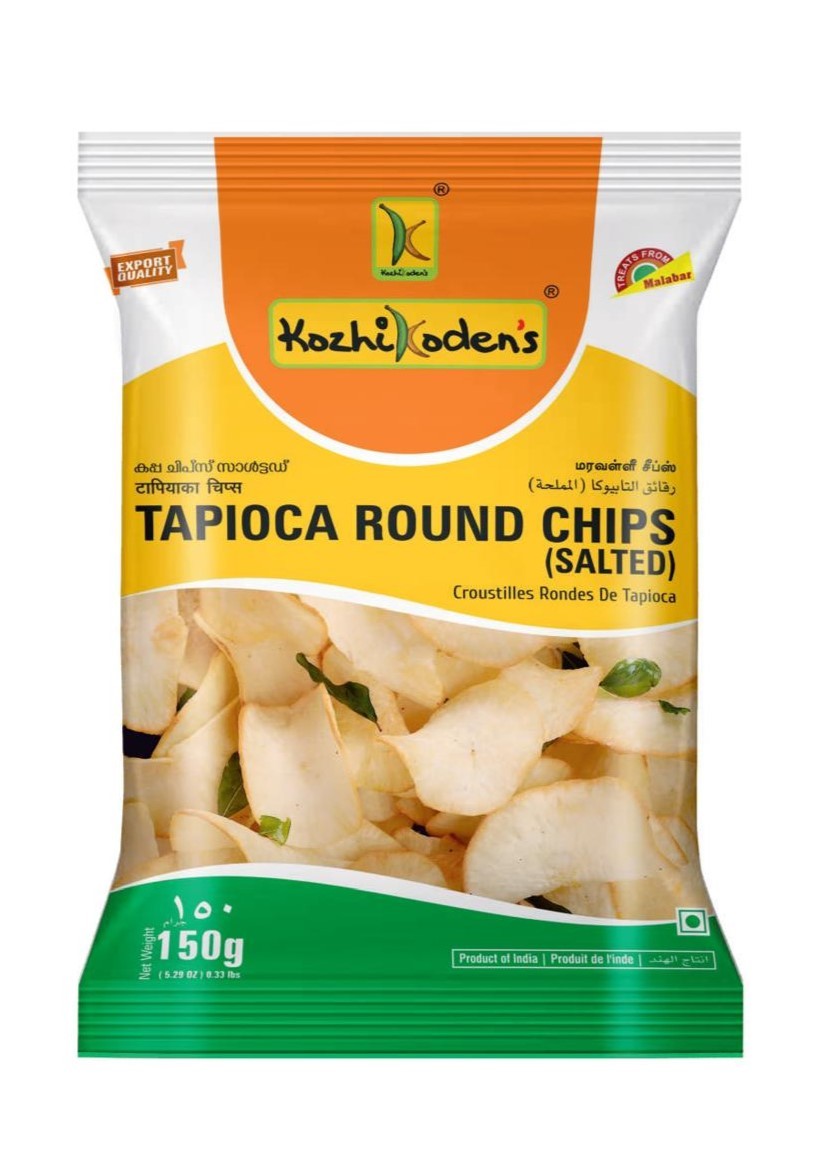 Kozhikodens Tapioca Chips Salted - 150g