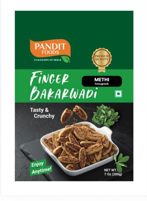 Pandit Foods Finger Bakarwadi Methi - 200g - Super Taste!