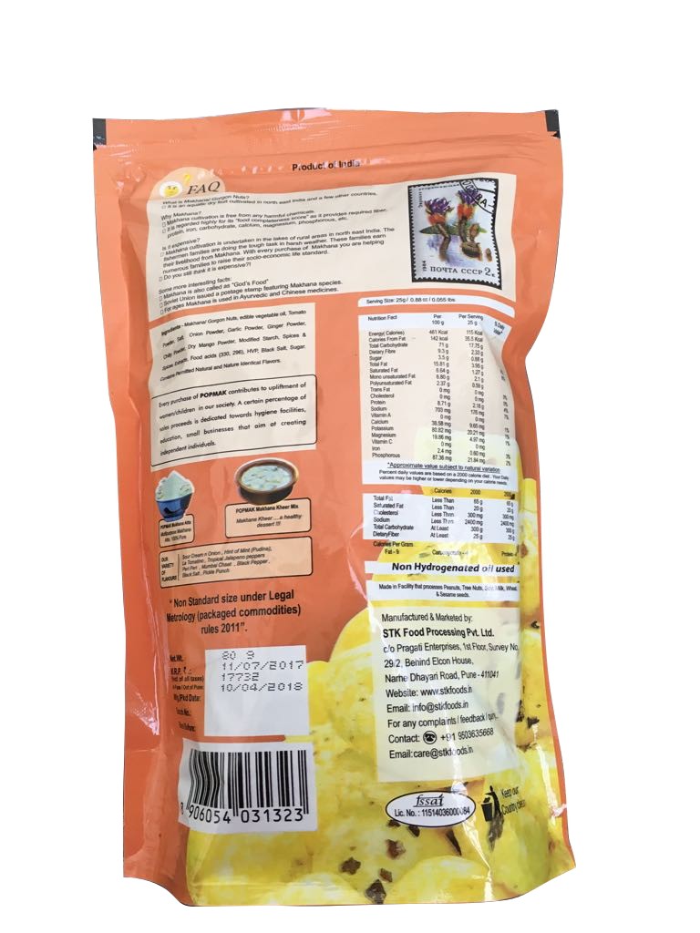 Buy Pop Mak Roasted Makhana (Indian Spices Flavor) online in UK, Europe
