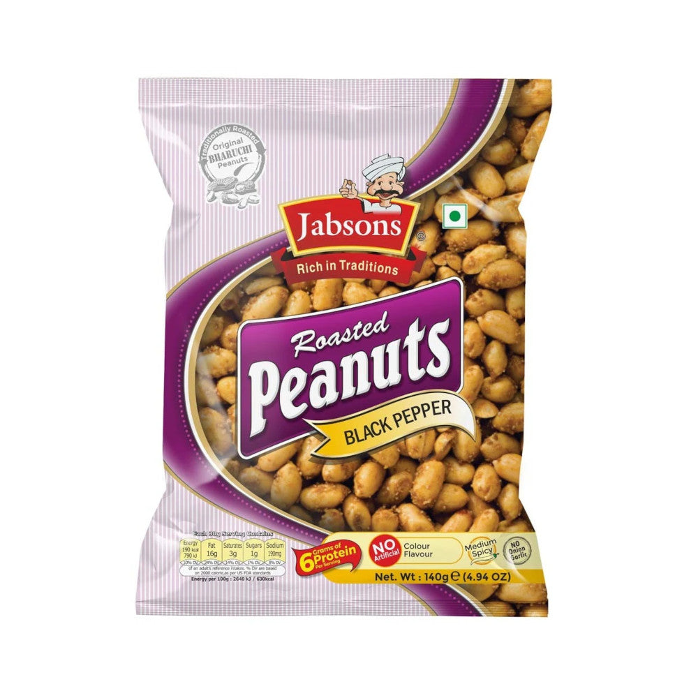 Jabsons Roasted Peanuts (Black Pepper) - (140 gm)