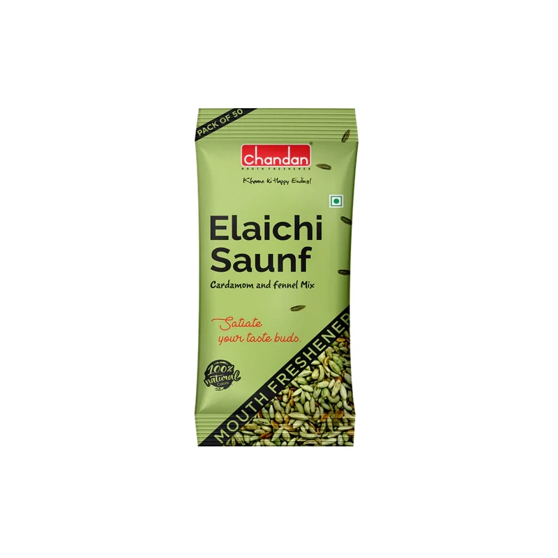 Chandan Elaichi Mix | Mukhwas - Mouth Freshner (50 Sachets Pack)