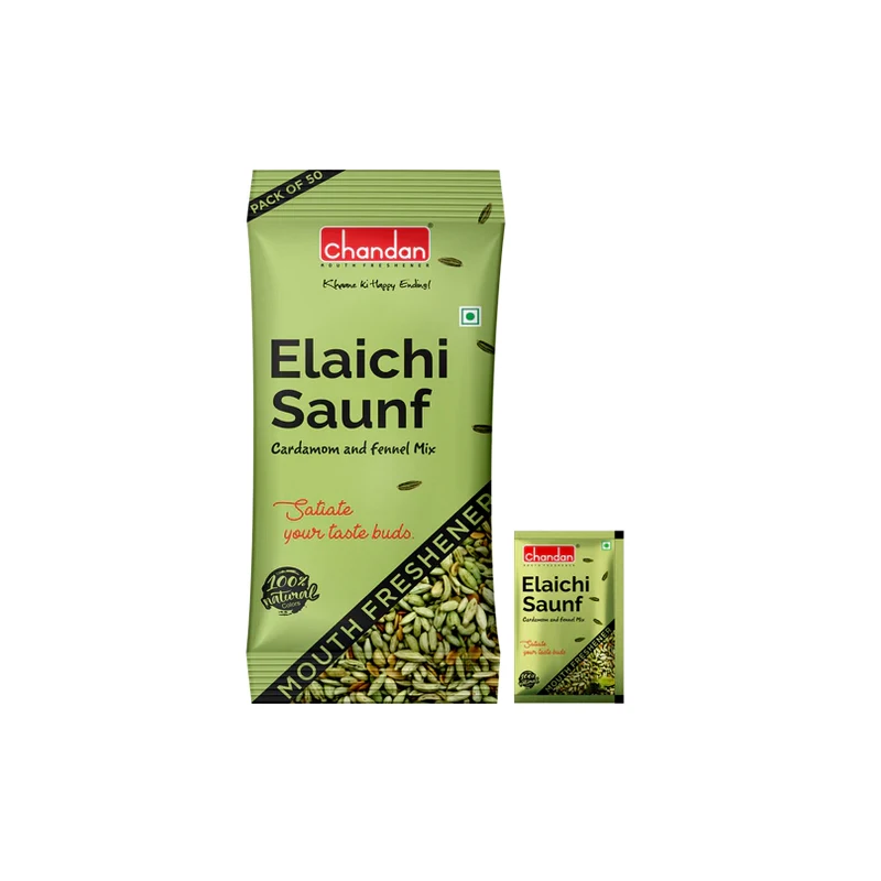 Chandan Elaichi Mix | Mukhwas - Mouth Freshner (50 Sachets Pack)