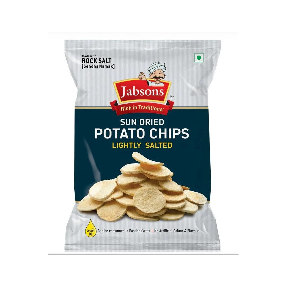 Jabsons Namkeen Sundried Potato Chips- Salted (110 Gms)