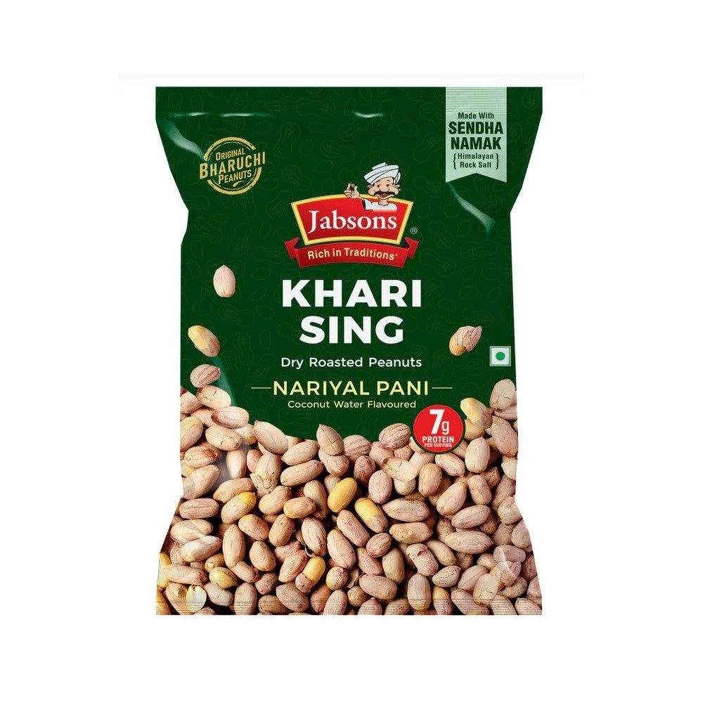 Jabsons Roasted Peanut-BHARUCHI-Khari Sing Coconut water - 200gm