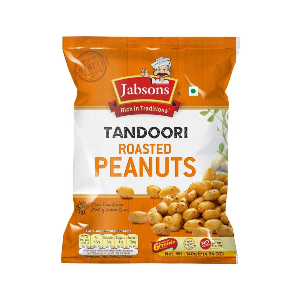Jabsons Roasted Peanuts (Tandoori) - (140 gm)