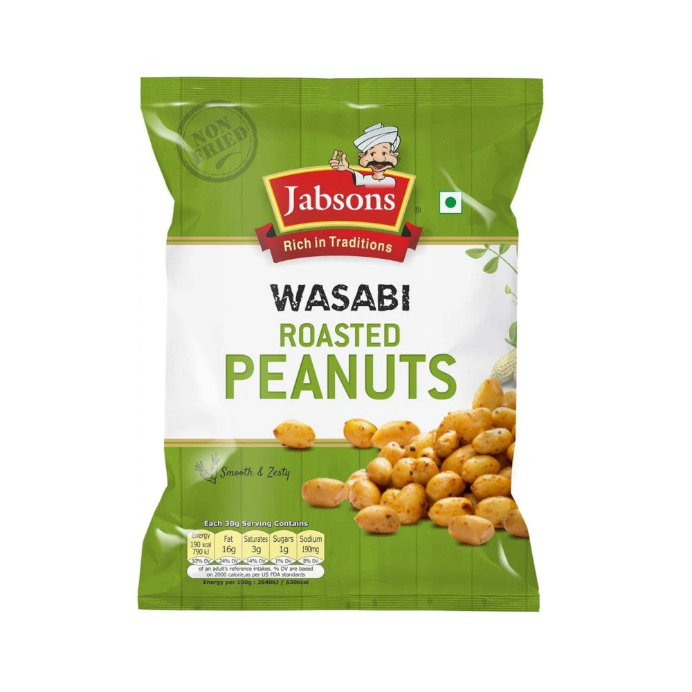 Jabsons Roasted Peanuts (Wasabi) - (140 gm)